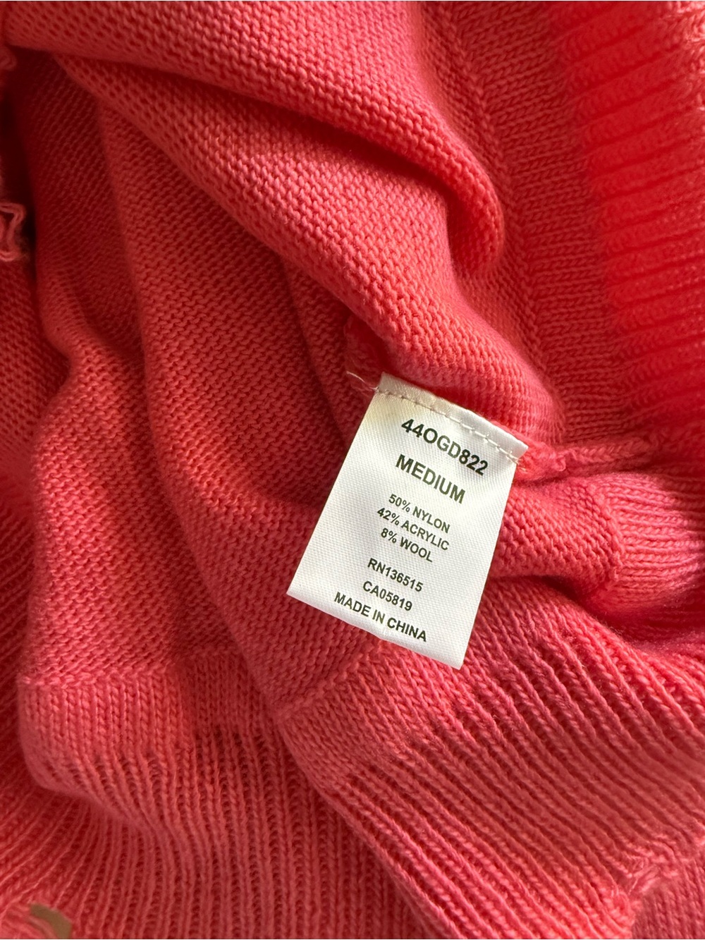 Women's Pink Turtleneck Sweater - Classic Knit - Picture 7 of 7